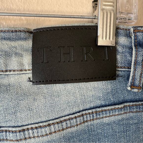 Men's Thrt Shredded Denim Flare Leg Jeans Size 36 - Picture 5 of 6